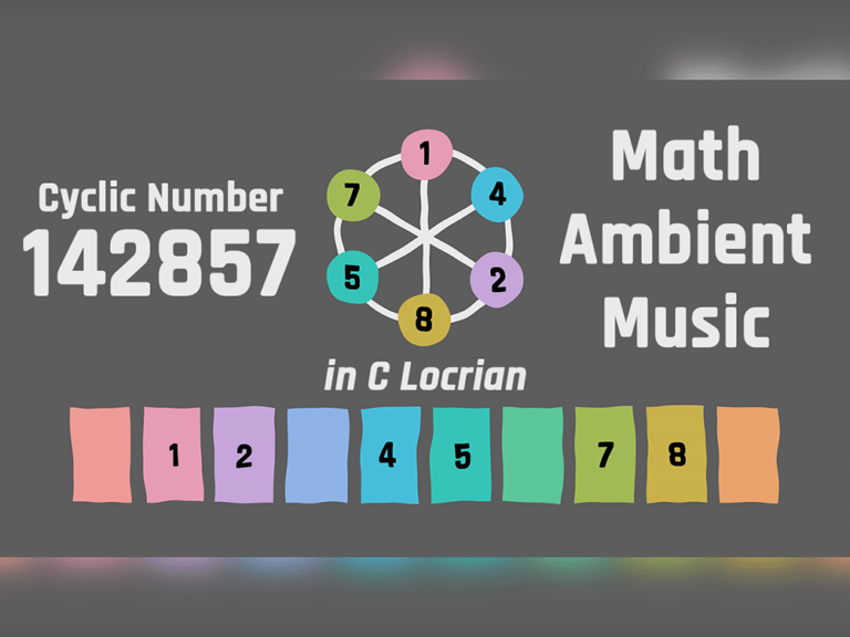 Cyclic Number 142857 in C Locrian | Math Ambient Music