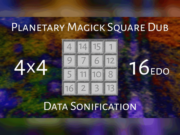4×4 Planetary Magick Square Dub in 16edo