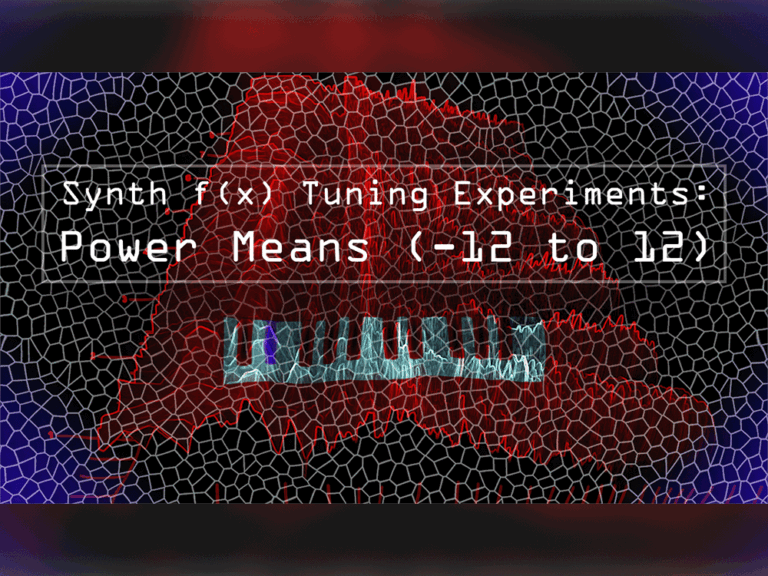 12th Serum | Synth f(x) Tuning Experiments: Power Means