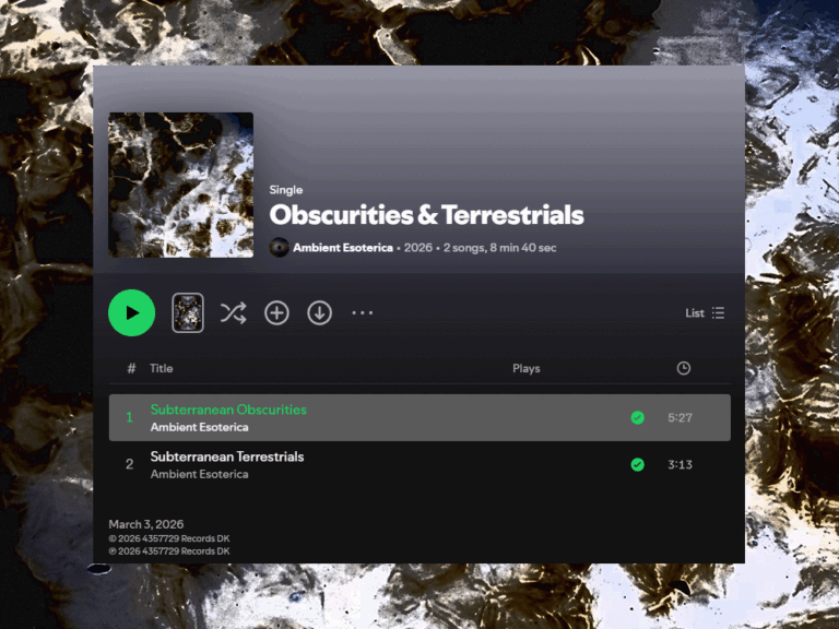 Subterranean Obscurities & Terrestrials (2-Track Single)
